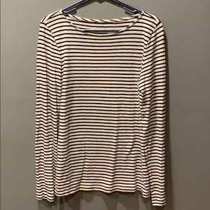 J. Crew Long Sleeve Striped Artist Tee